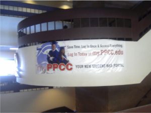 MyPPCC portal marketing banner on Centennial Campus