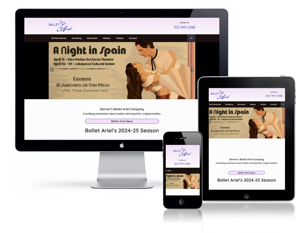 Ballet Ariel Portfolio Layout